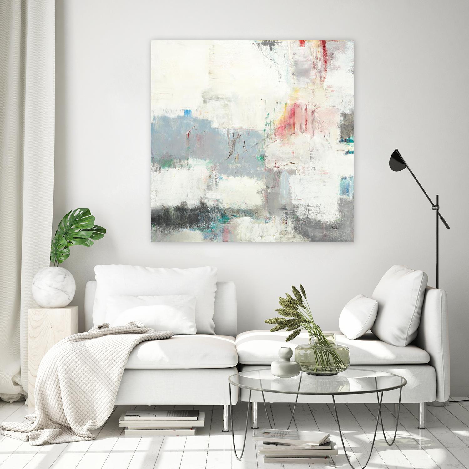 Clear Intentions by Lisa Ridgers on GIANT ART - beige abstract