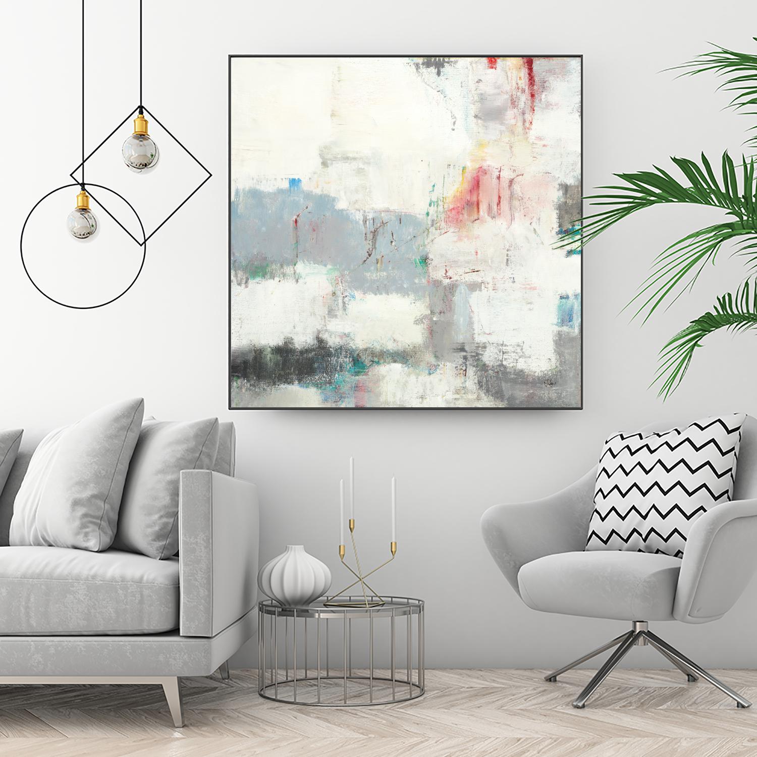 Clear Intentions by Lisa Ridgers on GIANT ART - beige abstract