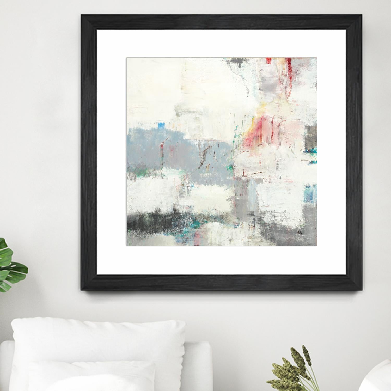 Clear Intentions by Lisa Ridgers on GIANT ART - beige abstract