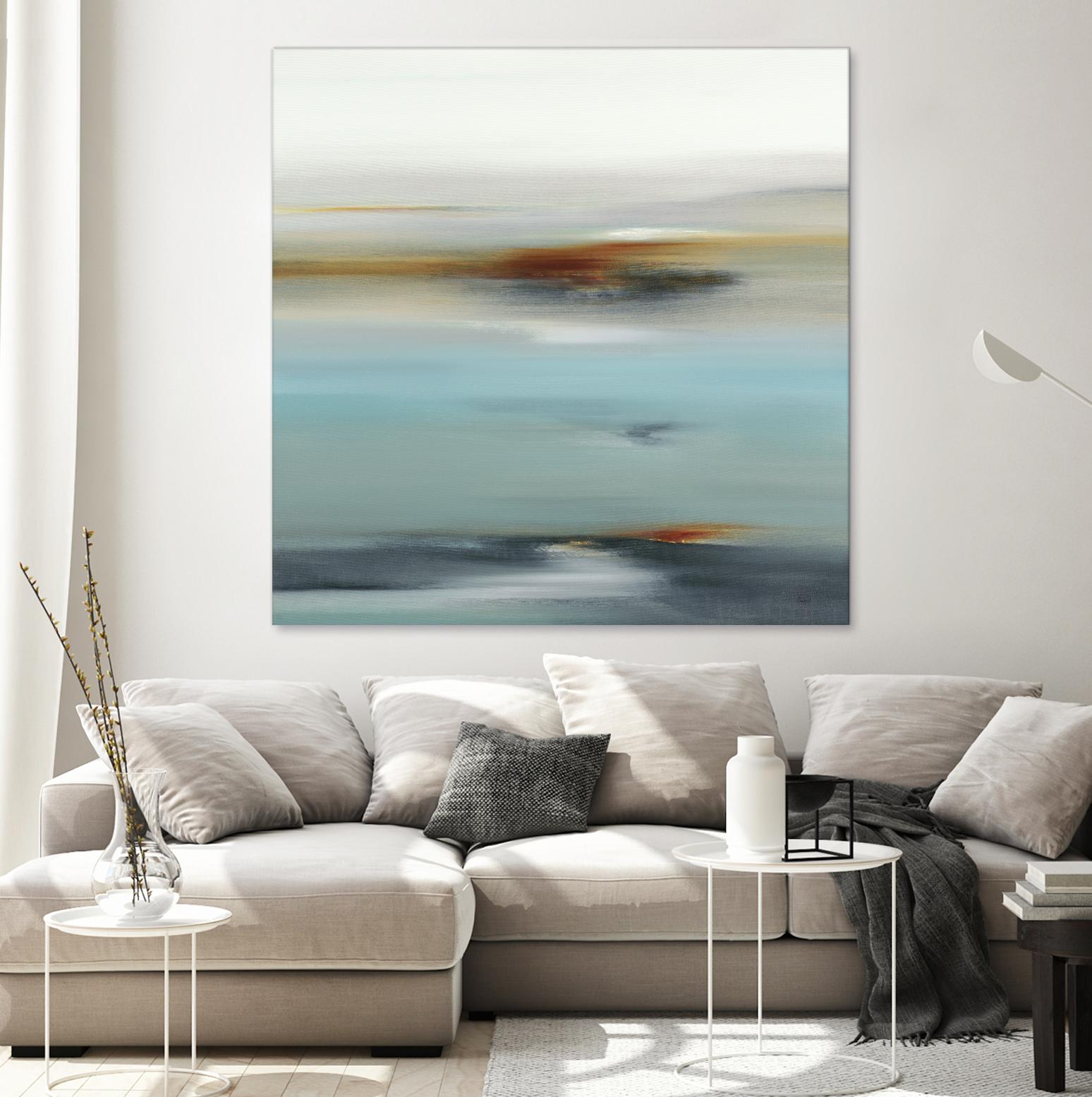Calm Days II by Lisa Ridgers on GIANT ART - grey abstract