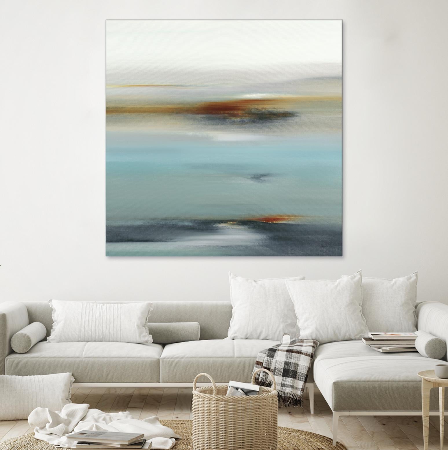 Calm Days II by Lisa Ridgers on GIANT ART - grey abstract
