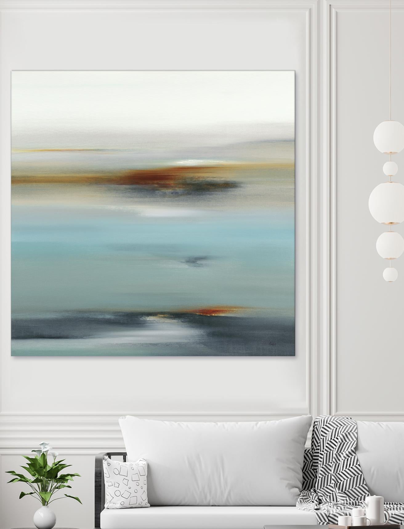 Calm Days II by Lisa Ridgers on GIANT ART - grey abstract