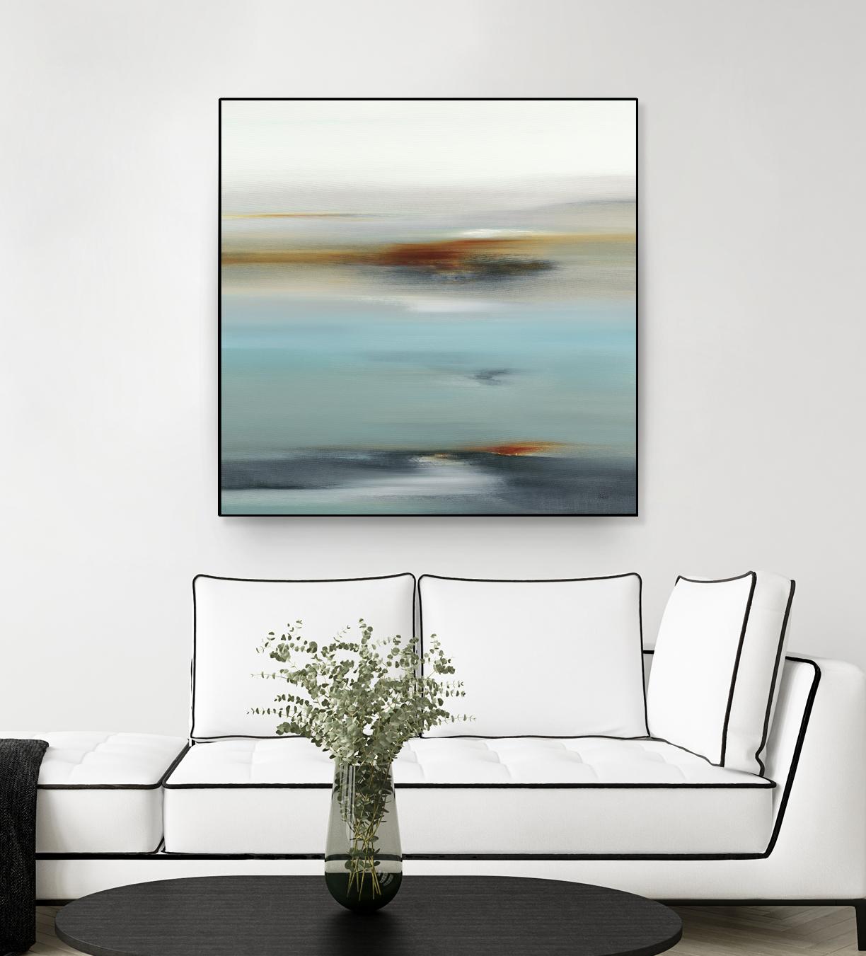 Calm Days II by Lisa Ridgers on GIANT ART - grey abstract