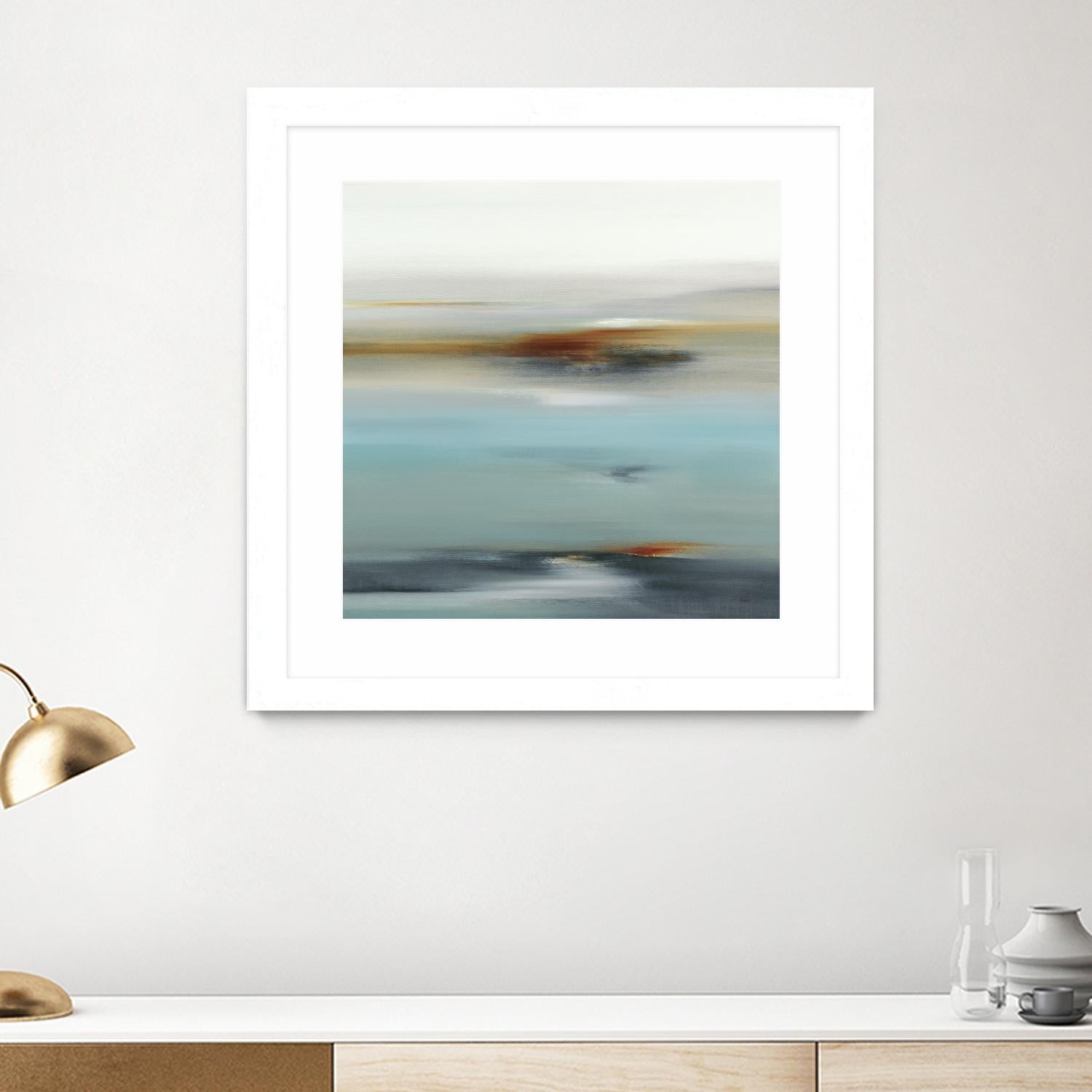 Calm Days II by Lisa Ridgers on GIANT ART - grey abstract