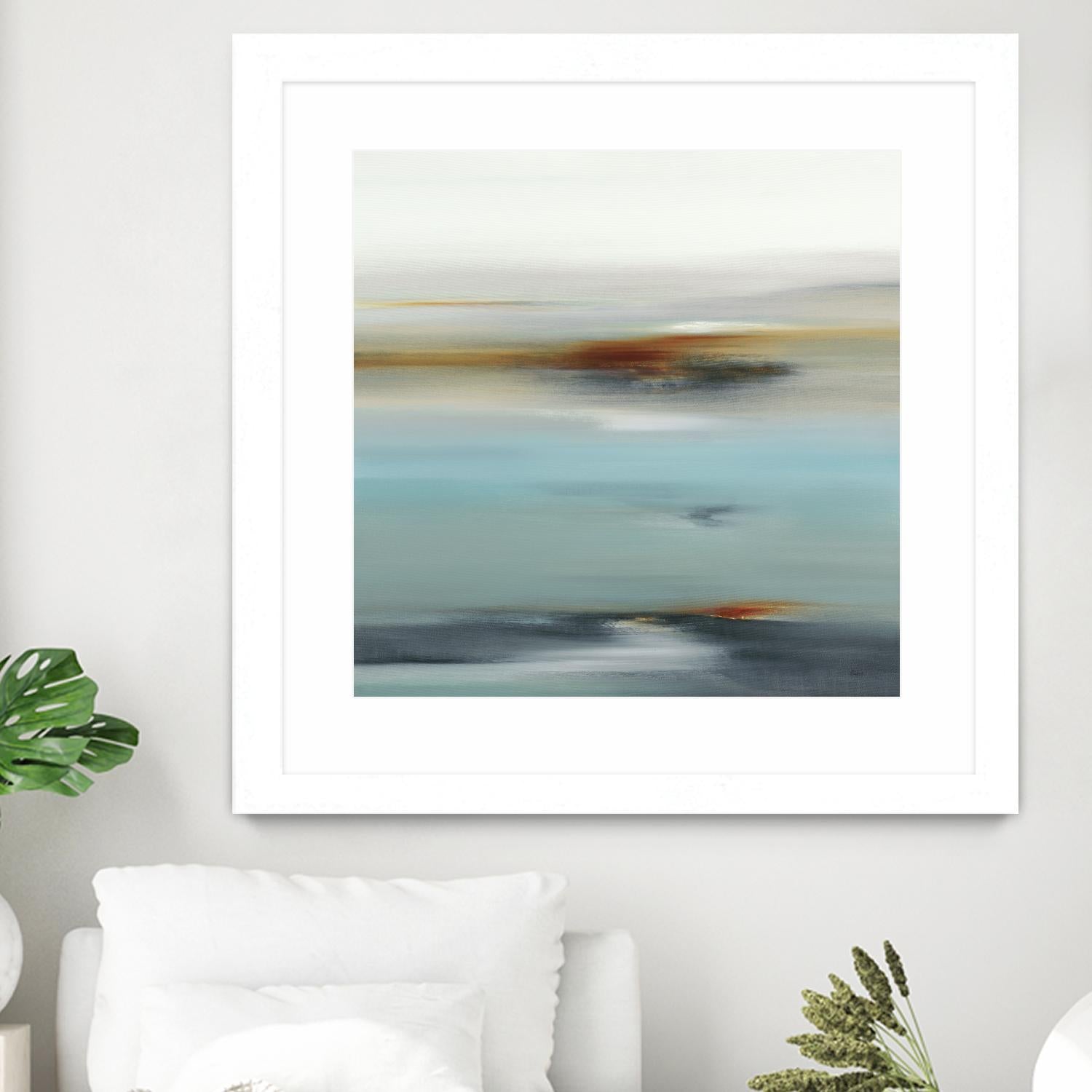Calm Days II by Lisa Ridgers on GIANT ART - grey abstract