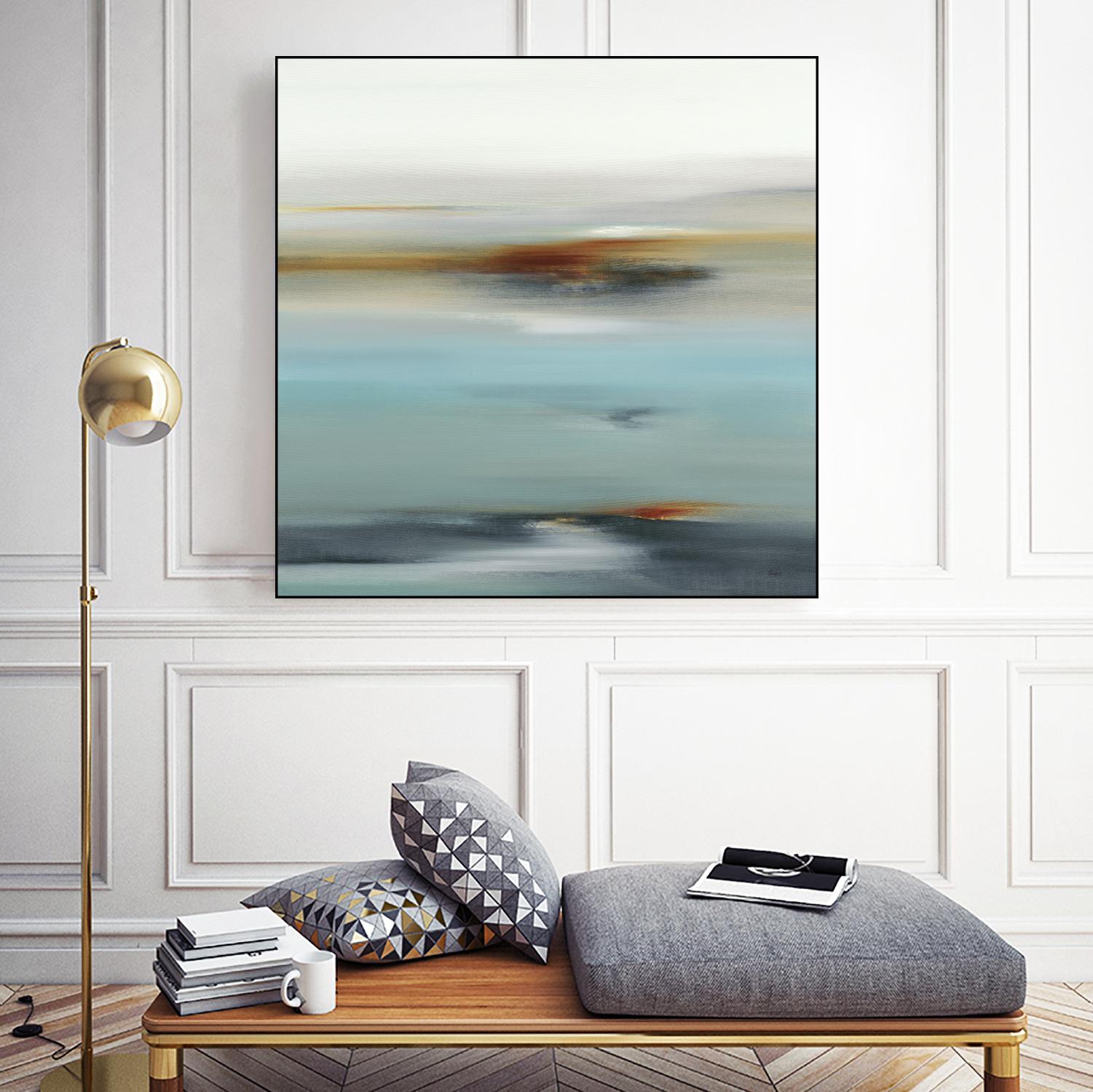 Calm Days II by Lisa Ridgers on GIANT ART - grey abstract