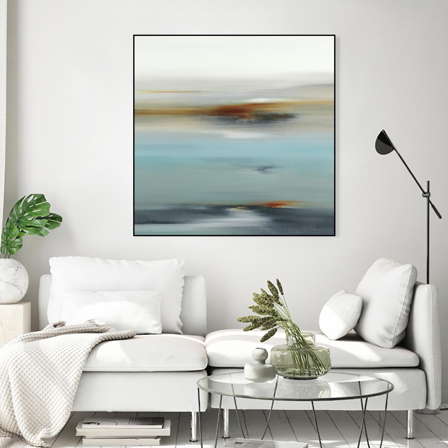 Calm Days II by Lisa Ridgers on GIANT ART - grey abstract