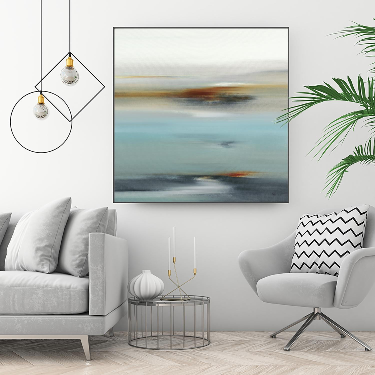 Calm Days II by Lisa Ridgers on GIANT ART - grey abstract