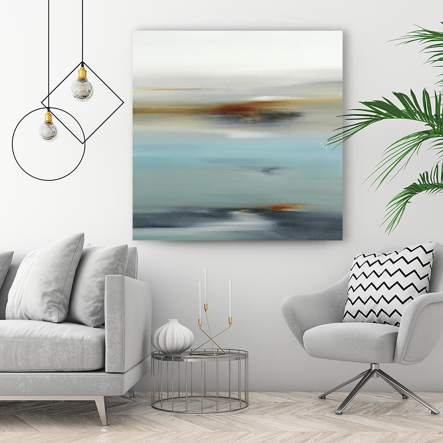 Calm Days II by Lisa Ridgers on GIANT ART - grey abstract