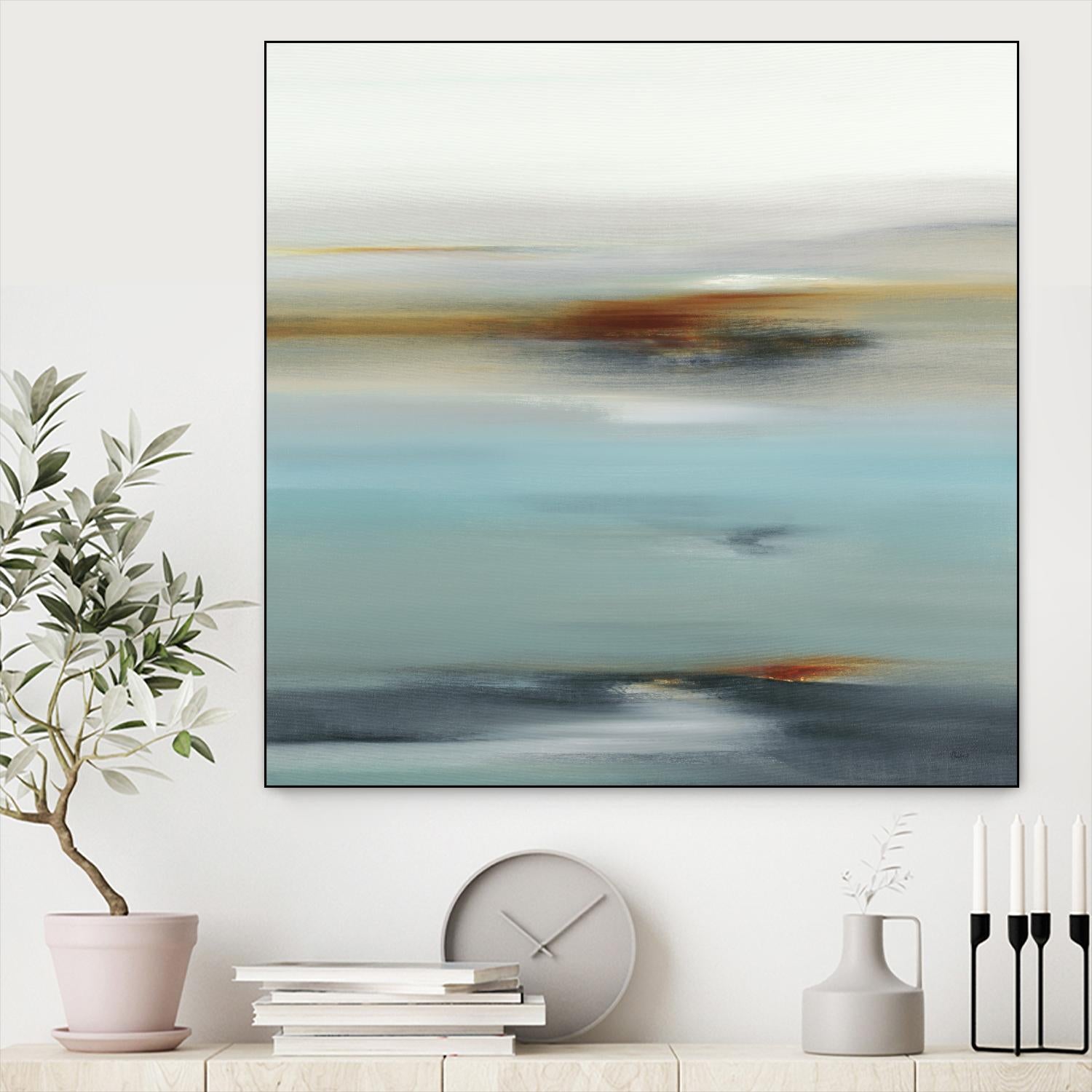 Calm Days II by Lisa Ridgers on GIANT ART - grey abstract