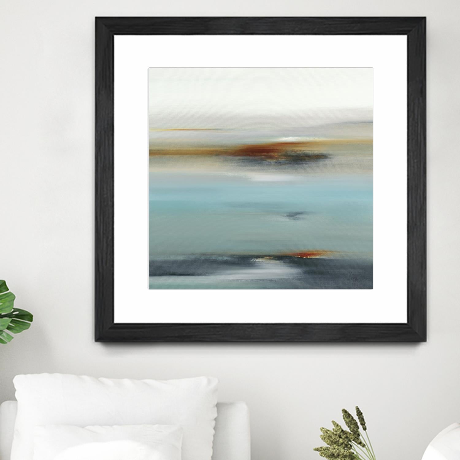 Calm Days II by Lisa Ridgers on GIANT ART - grey abstract
