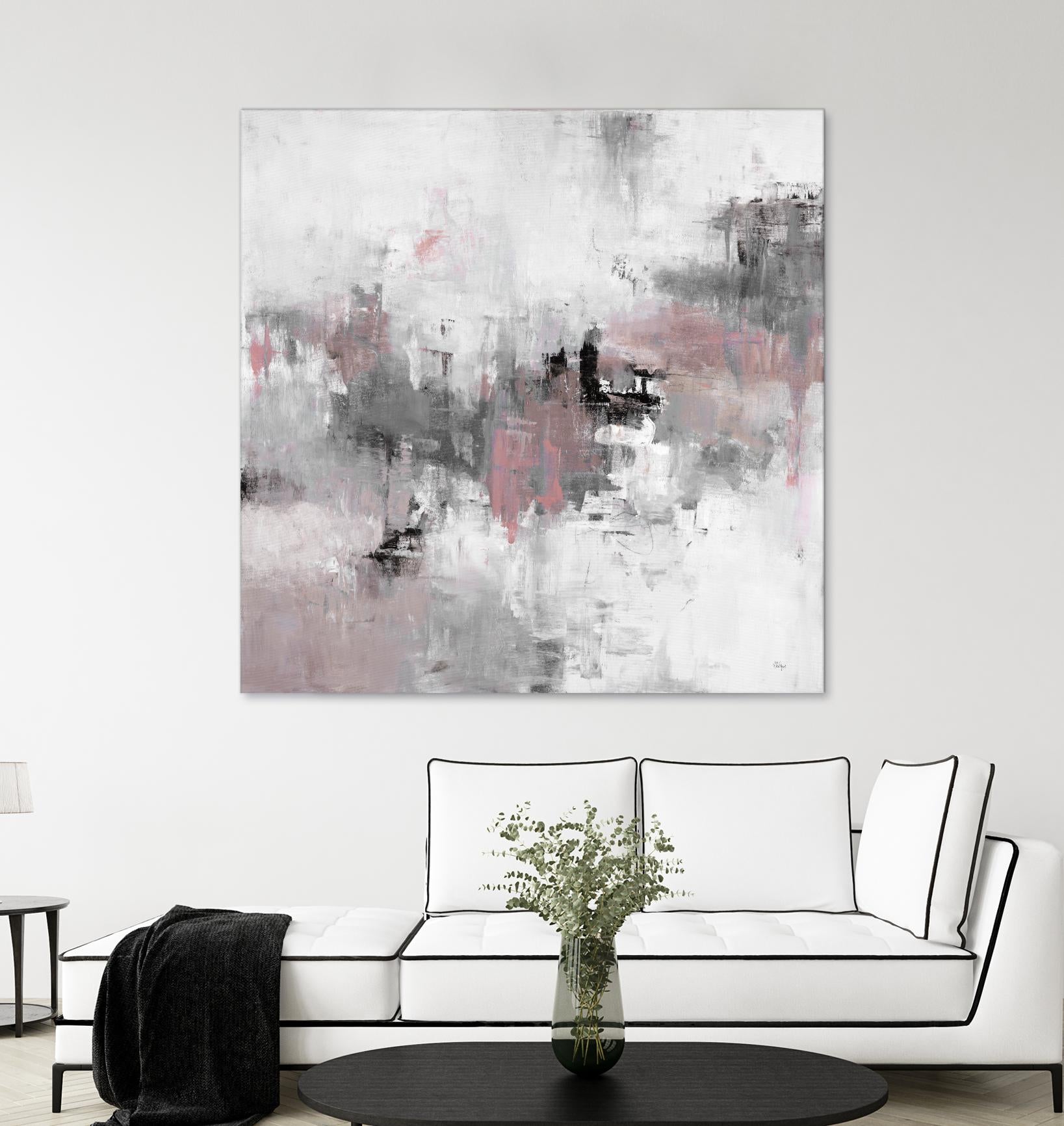Refocus And Restart by Lisa Ridgers on GIANT ART - grey abstract