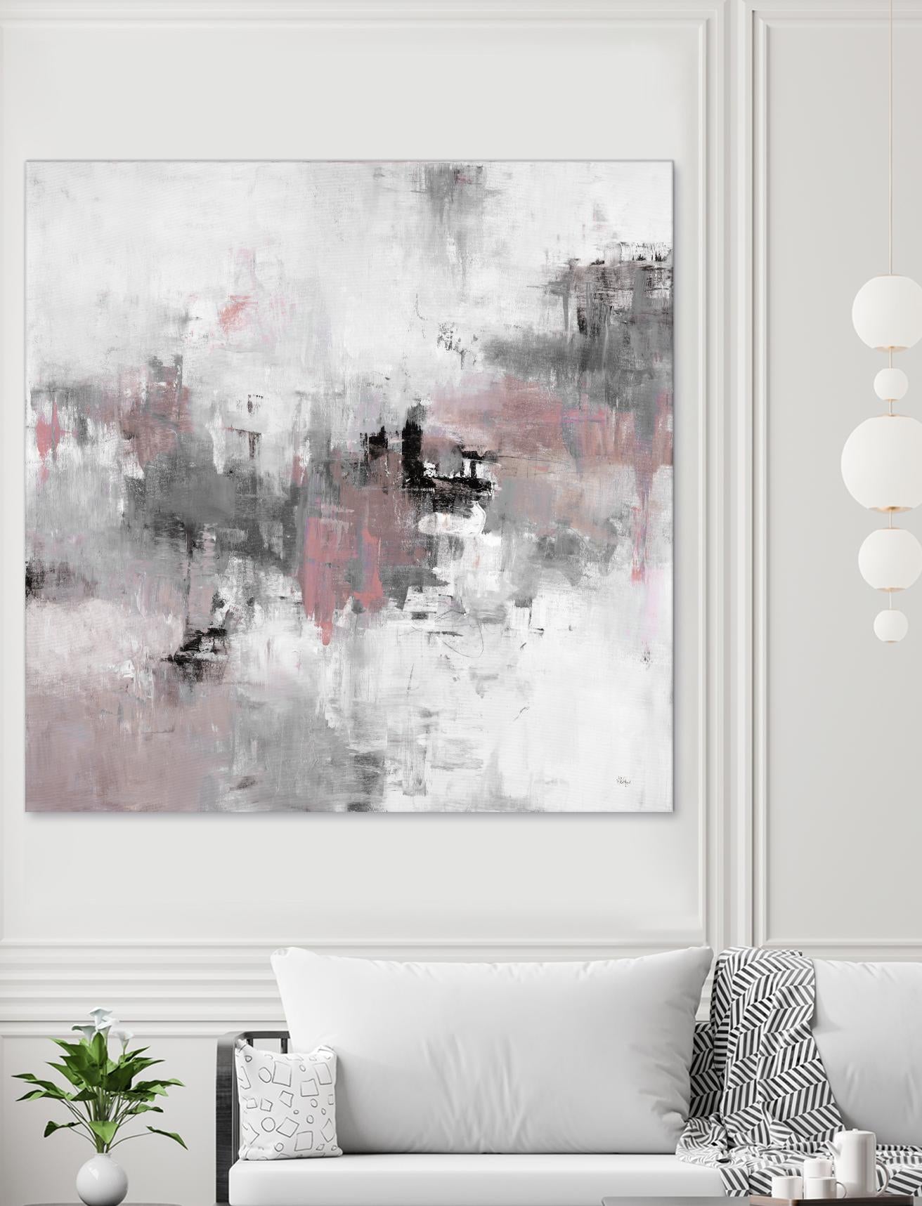 Refocus And Restart by Lisa Ridgers on GIANT ART - grey abstract