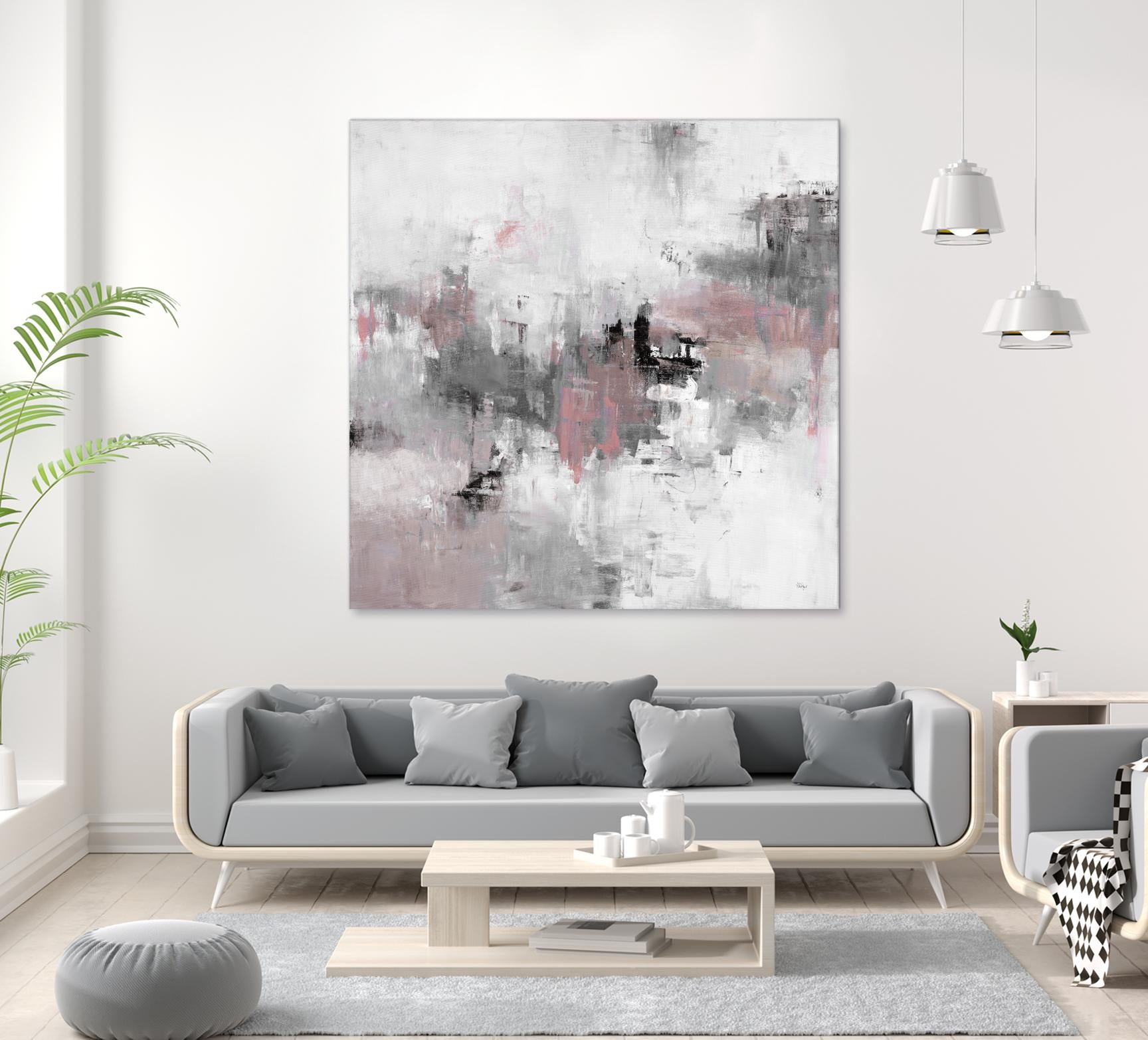 Refocus And Restart by Lisa Ridgers on GIANT ART - grey abstract