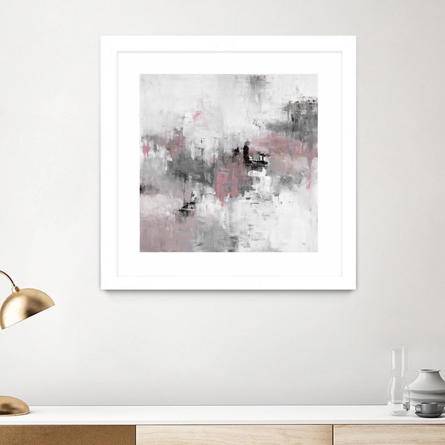 Refocus And Restart by Lisa Ridgers on GIANT ART - grey abstract