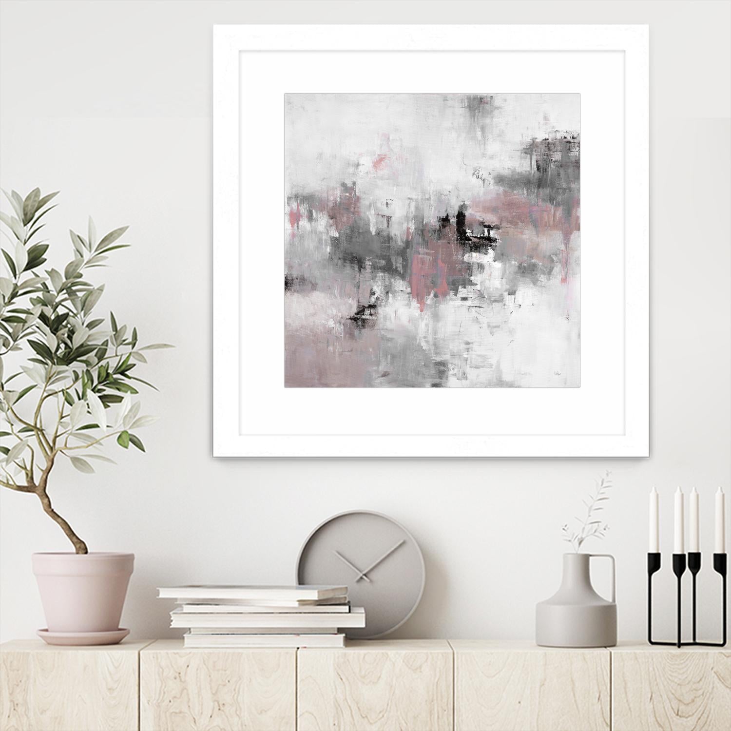 Refocus And Restart by Lisa Ridgers on GIANT ART - grey abstract