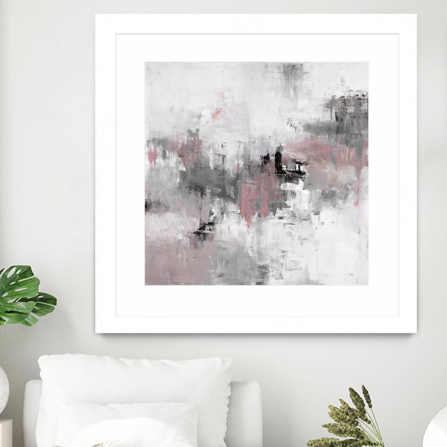 Refocus And Restart by Lisa Ridgers on GIANT ART - grey abstract