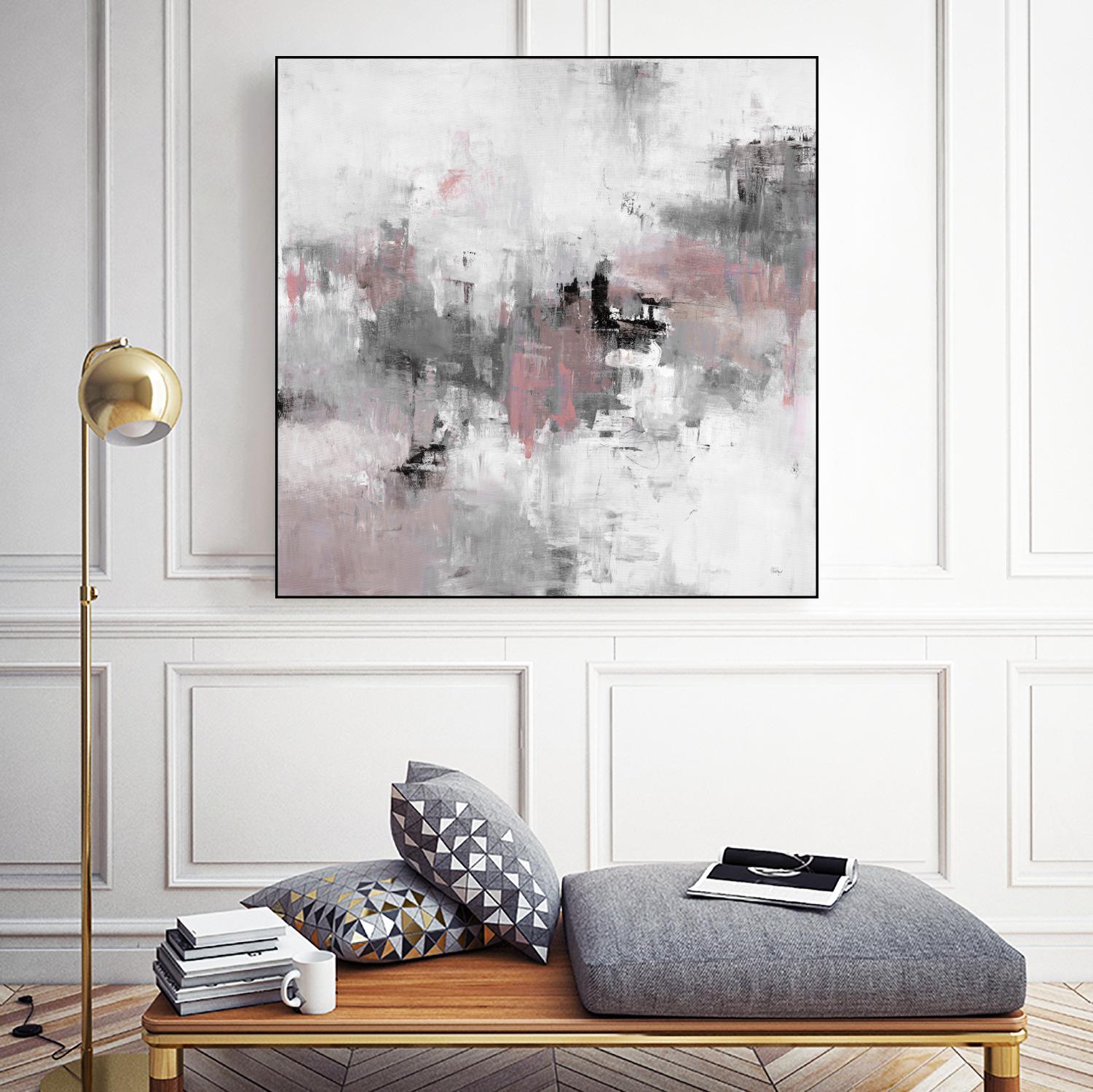 Refocus And Restart by Lisa Ridgers on GIANT ART - grey abstract