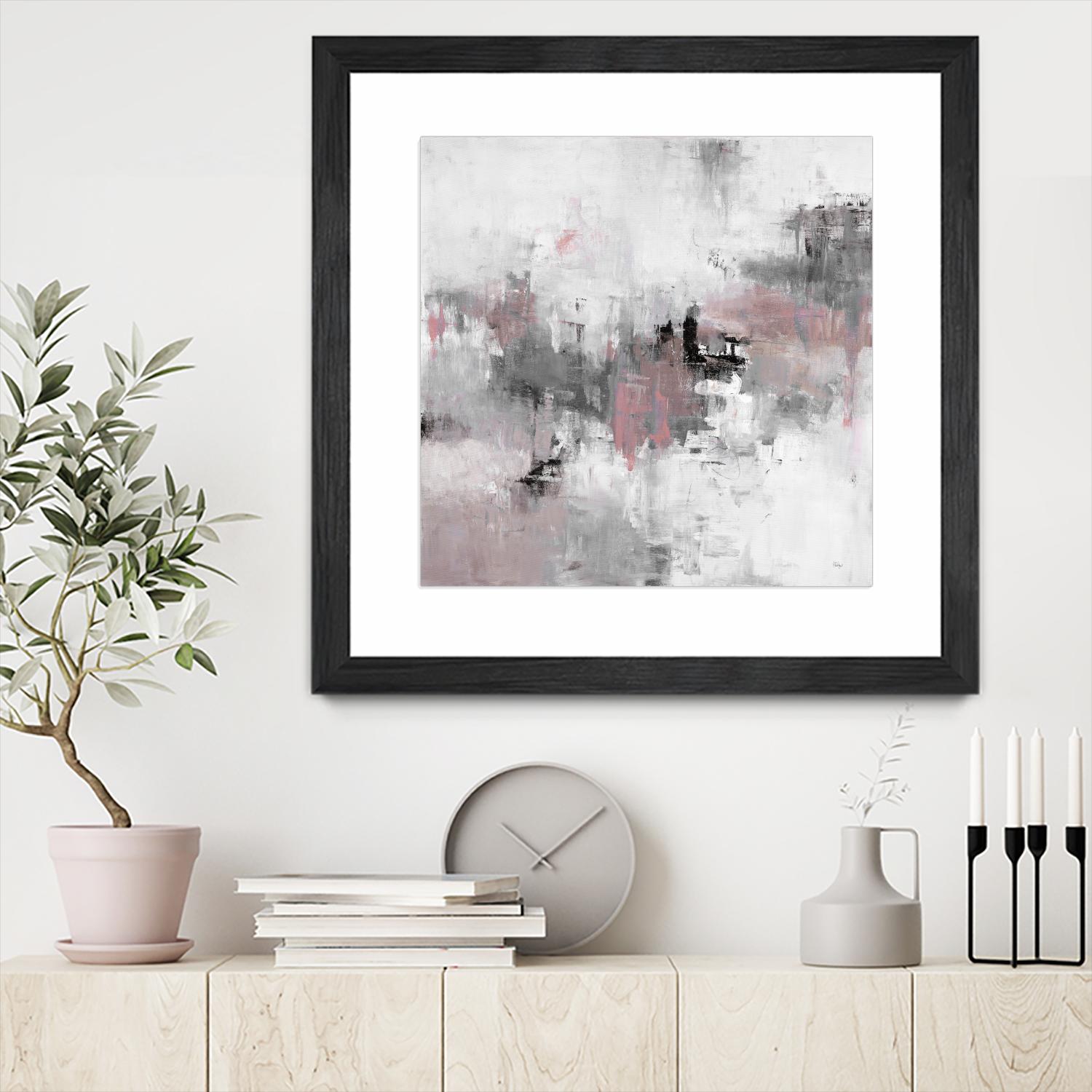 Refocus And Restart by Lisa Ridgers on GIANT ART - grey abstract
