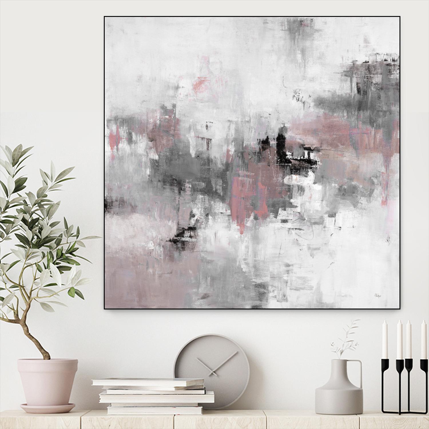 Refocus And Restart by Lisa Ridgers on GIANT ART - grey abstract