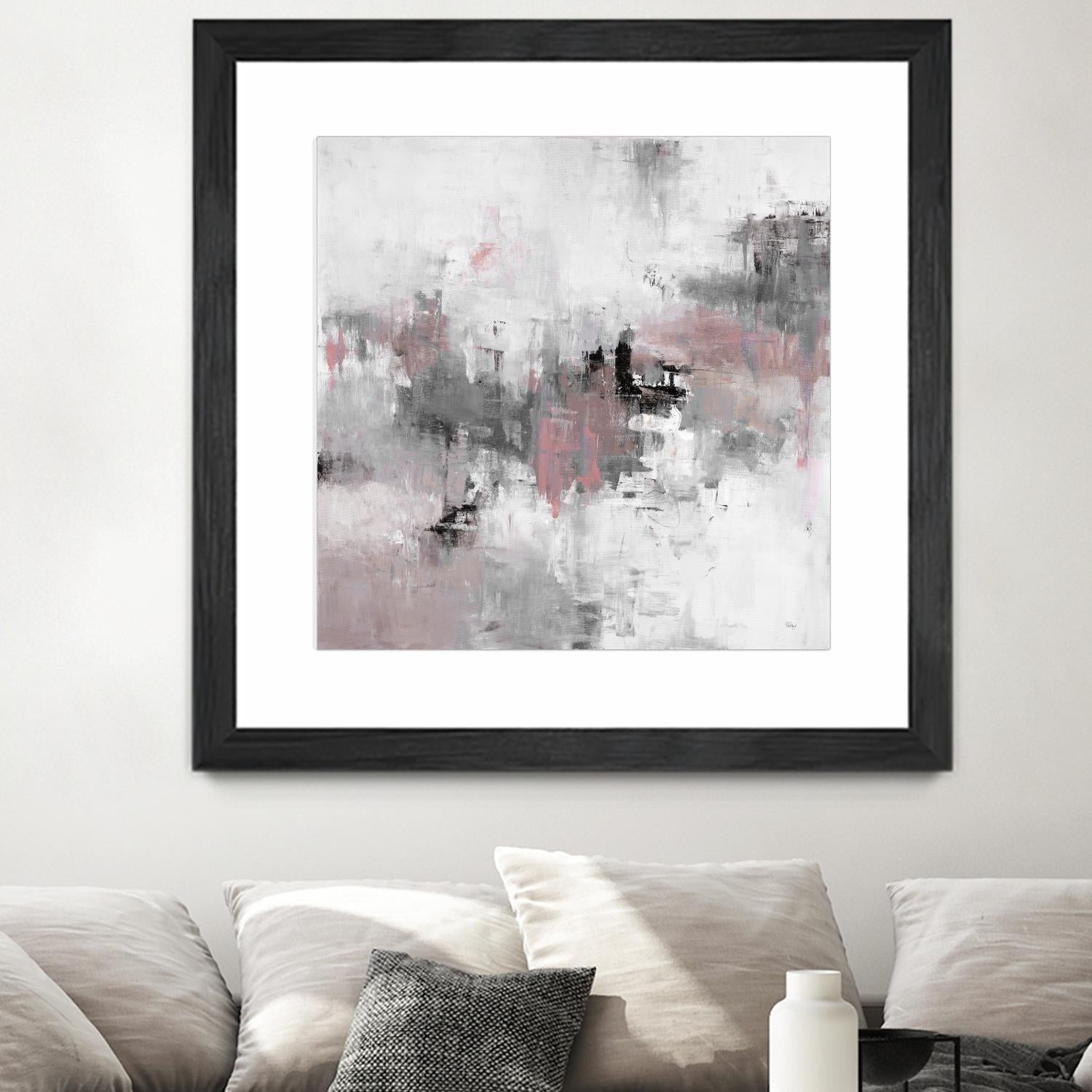 Refocus And Restart by Lisa Ridgers on GIANT ART - grey abstract