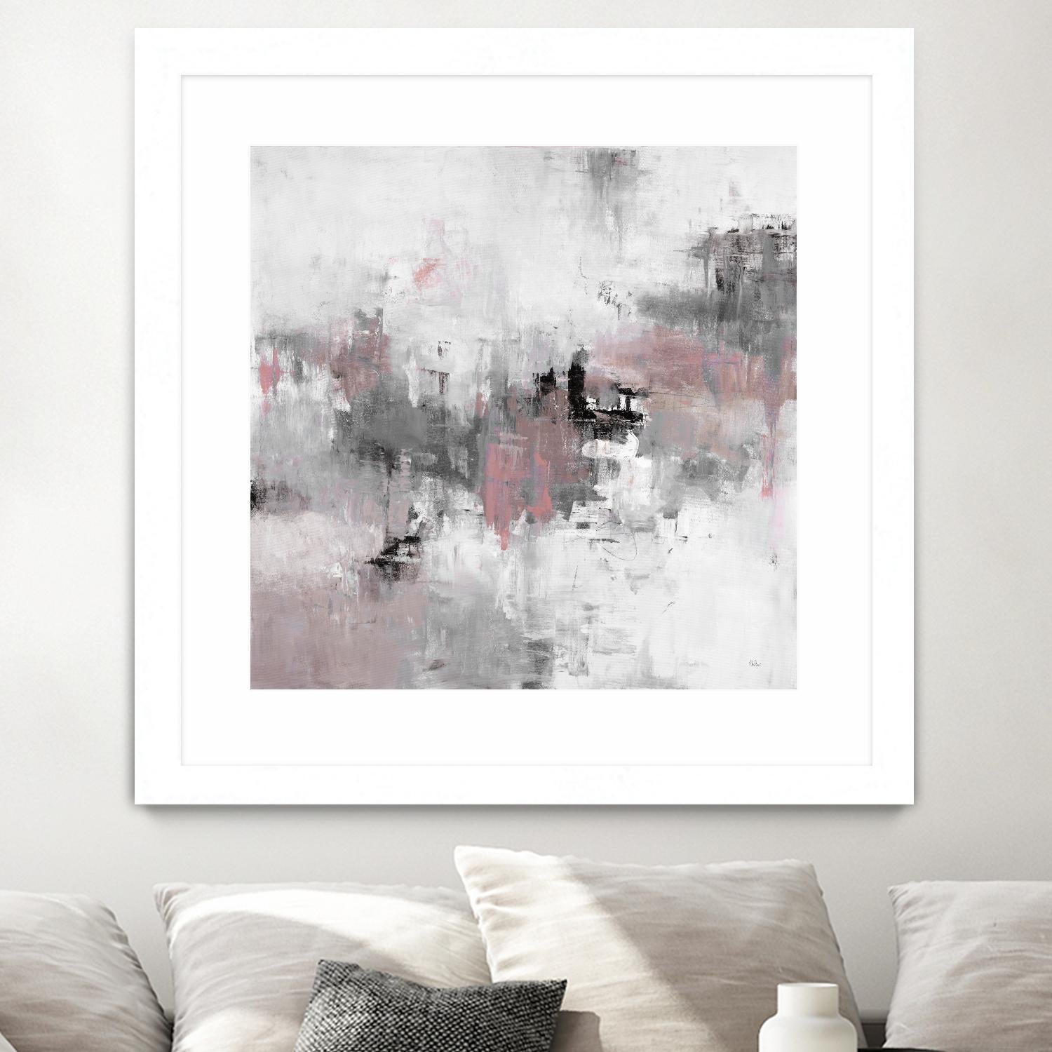 Refocus And Restart by Lisa Ridgers on GIANT ART - grey abstract