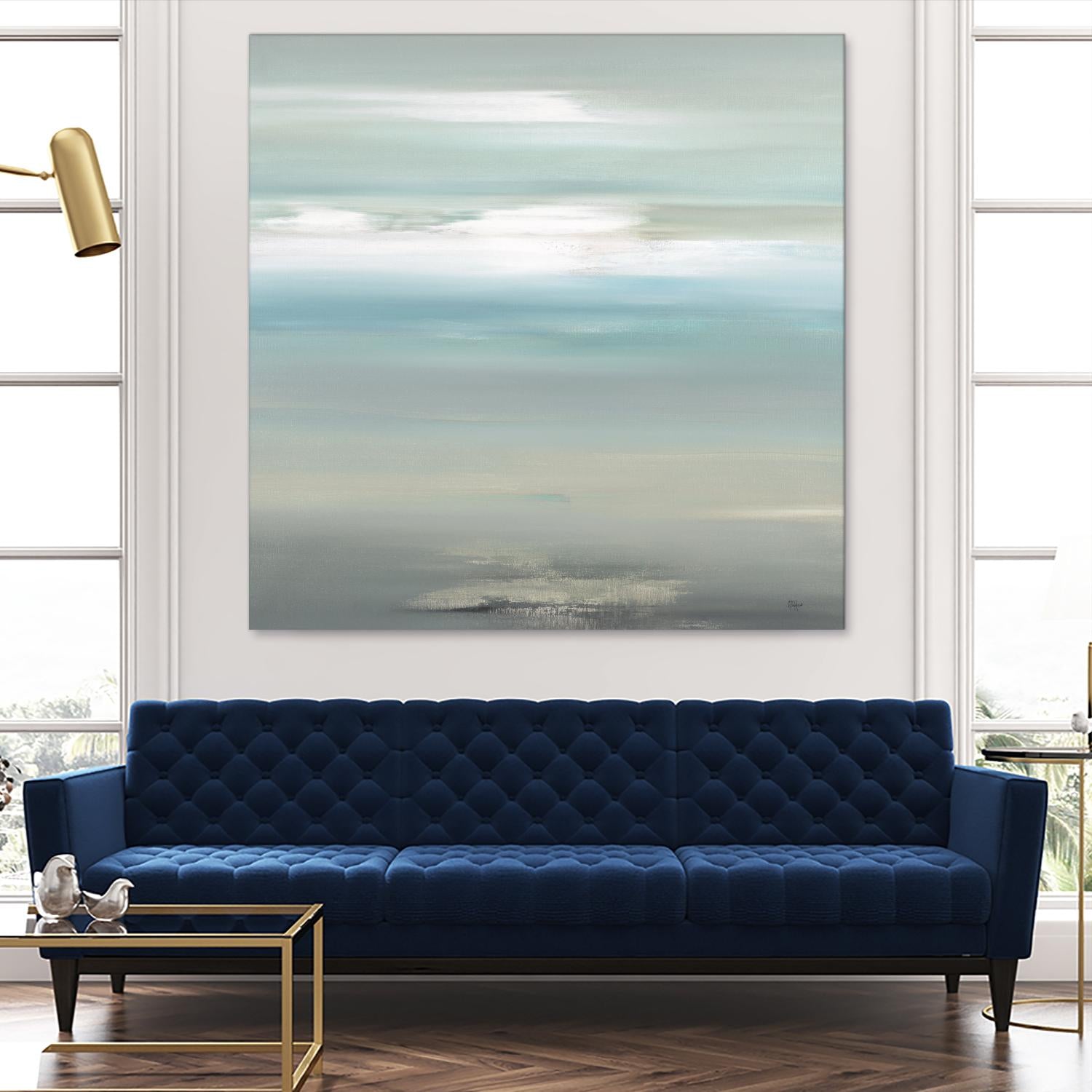 A Day By The Water by Lisa Ridgers on GIANT ART - grey abstract