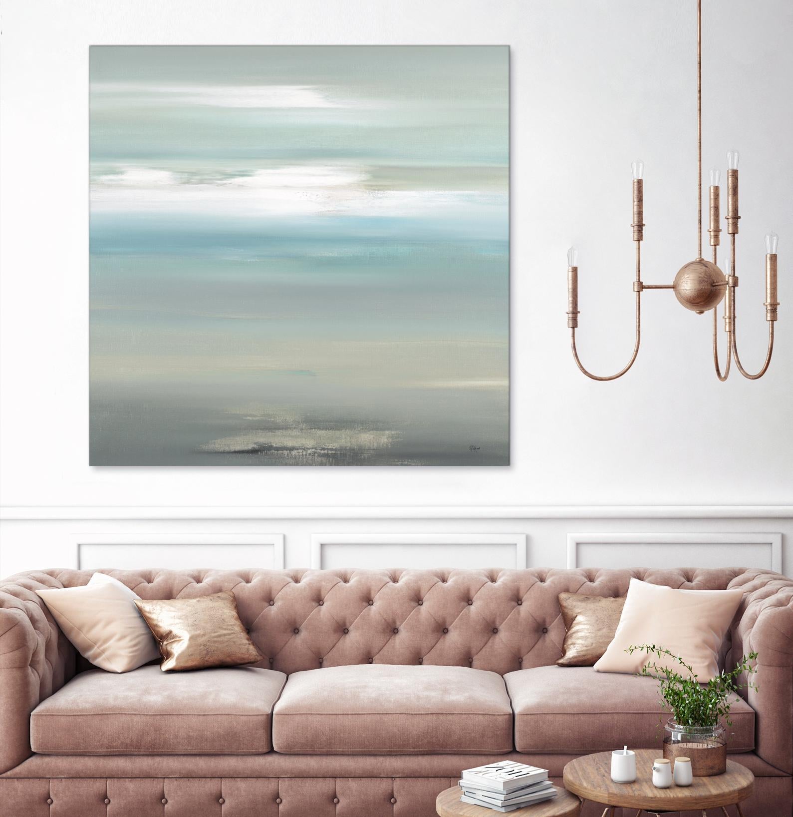 A Day By The Water by Lisa Ridgers on GIANT ART - grey abstract