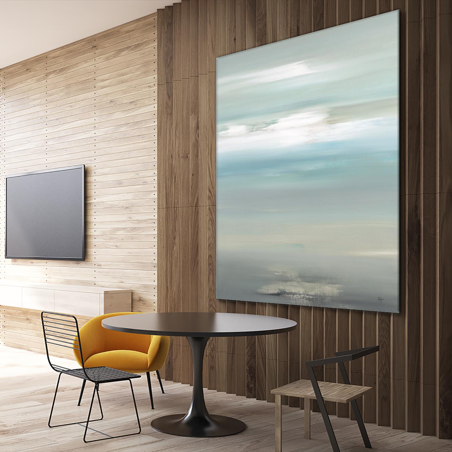 A Day By The Water by Lisa Ridgers on GIANT ART - grey abstract