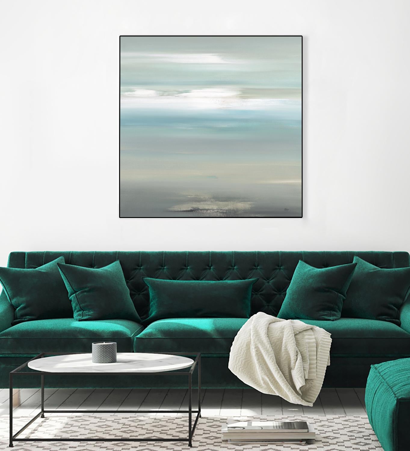 A Day By The Water by Lisa Ridgers on GIANT ART - grey abstract