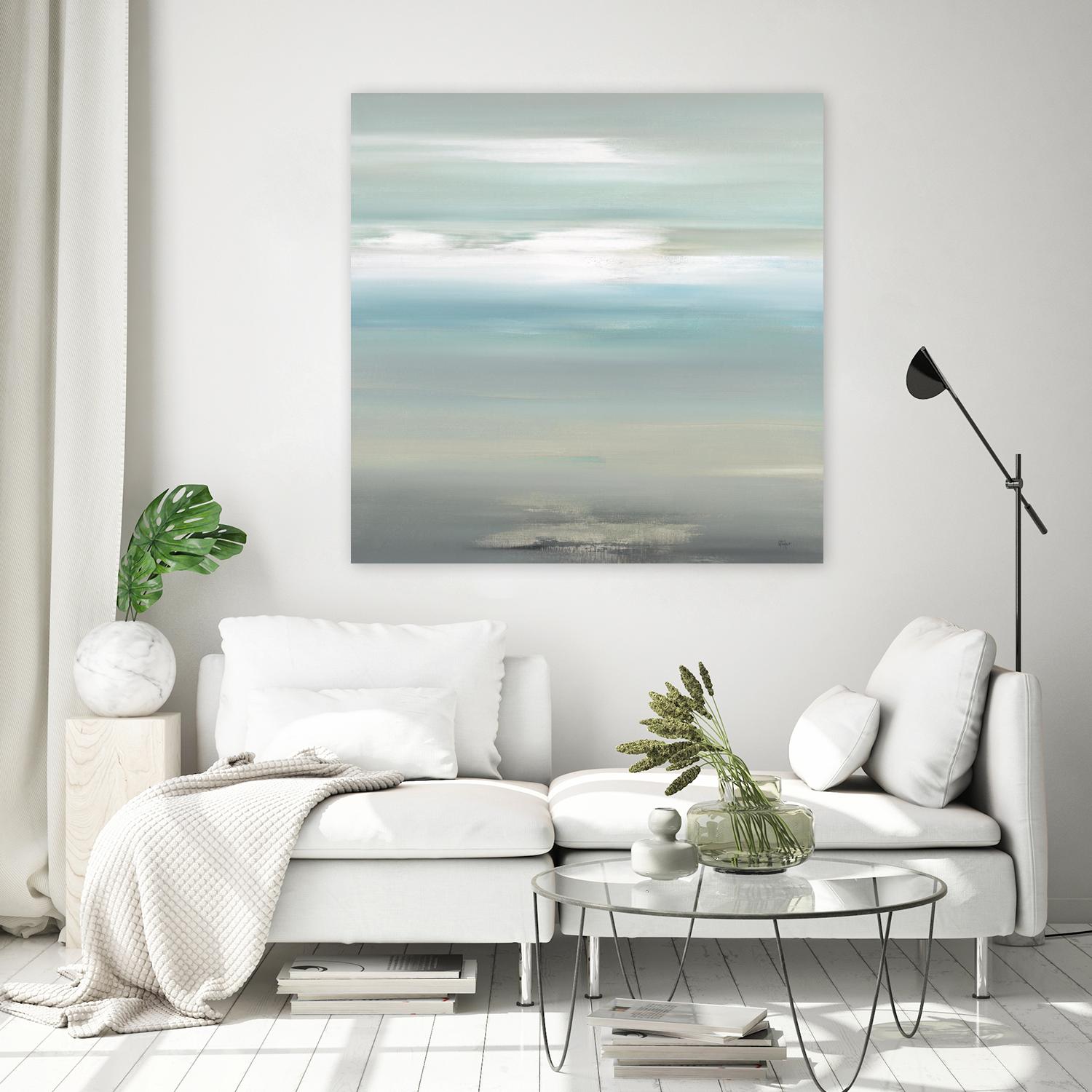 A Day By The Water by Lisa Ridgers on GIANT ART - grey abstract