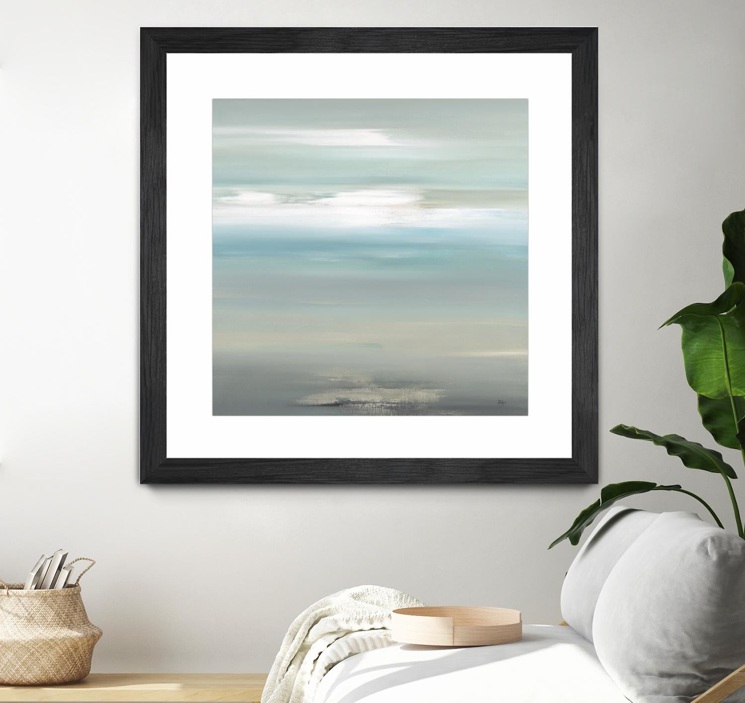 A Day By The Water by Lisa Ridgers on GIANT ART - grey abstract