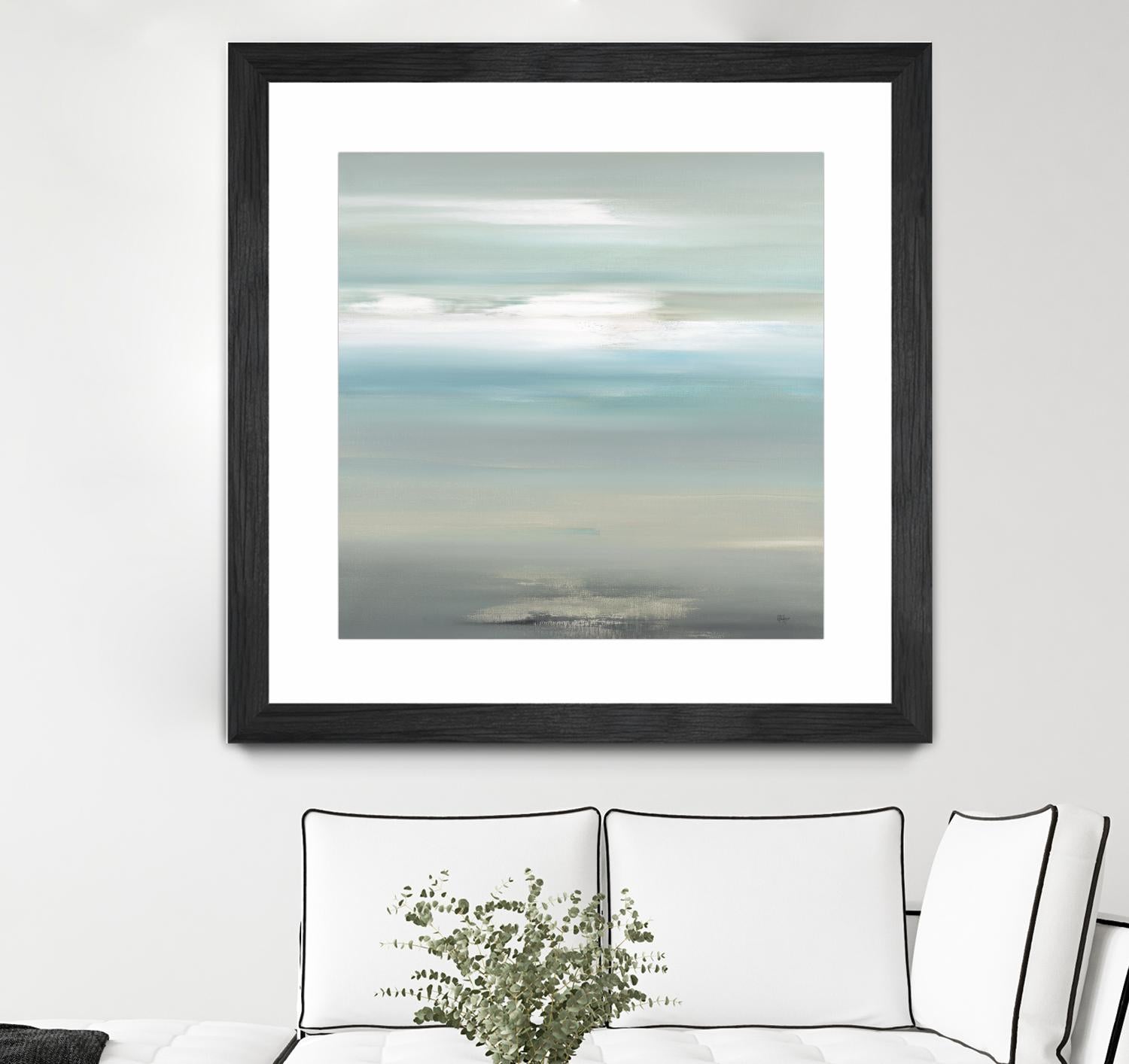 A Day By The Water by Lisa Ridgers on GIANT ART - grey abstract
