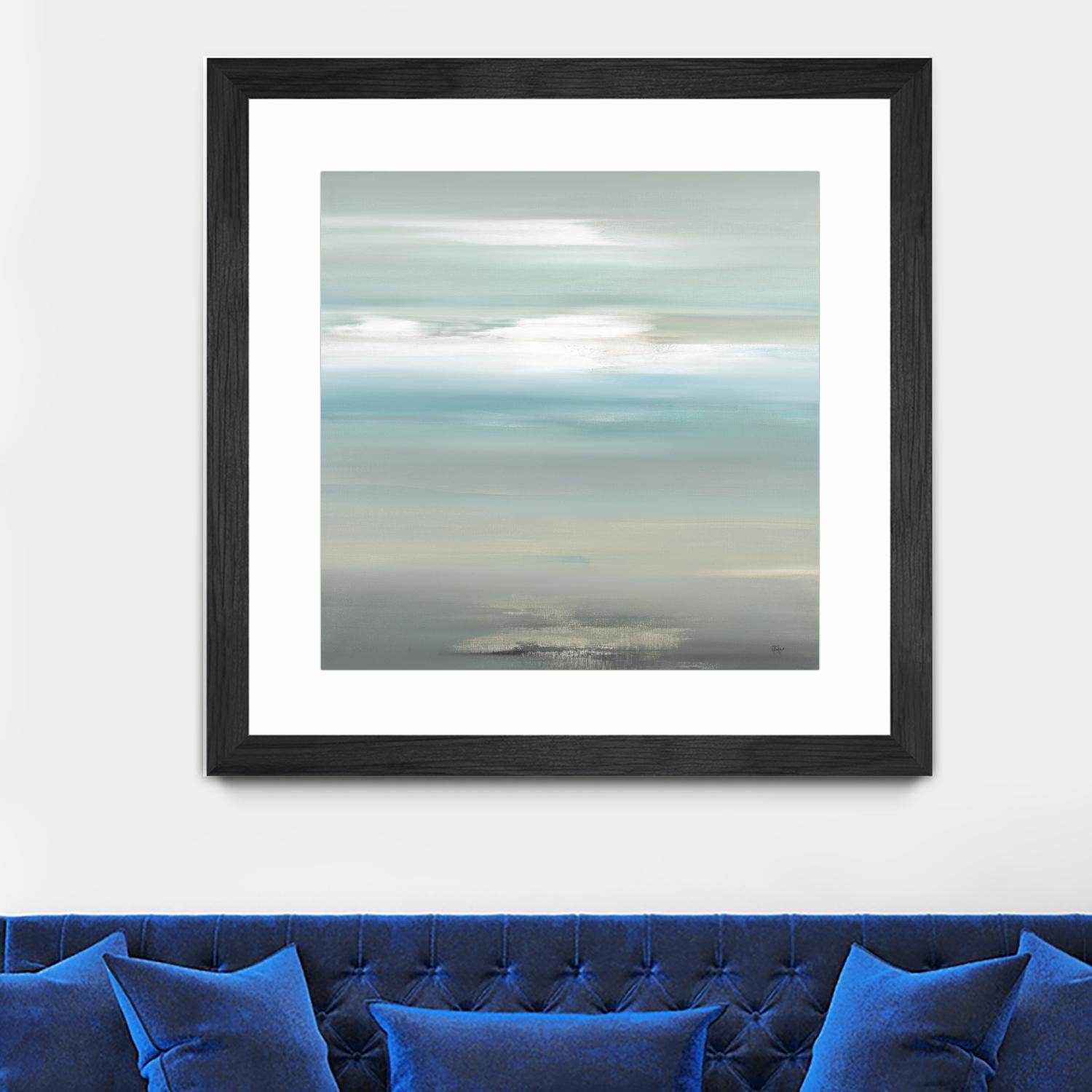 A Day By The Water by Lisa Ridgers on GIANT ART - grey abstract