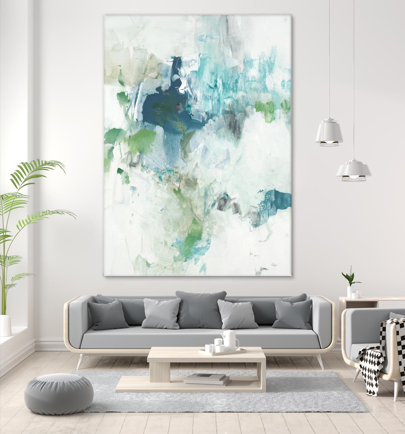 Splash II by Lisa Ridgers on GIANT ART - blue abstract