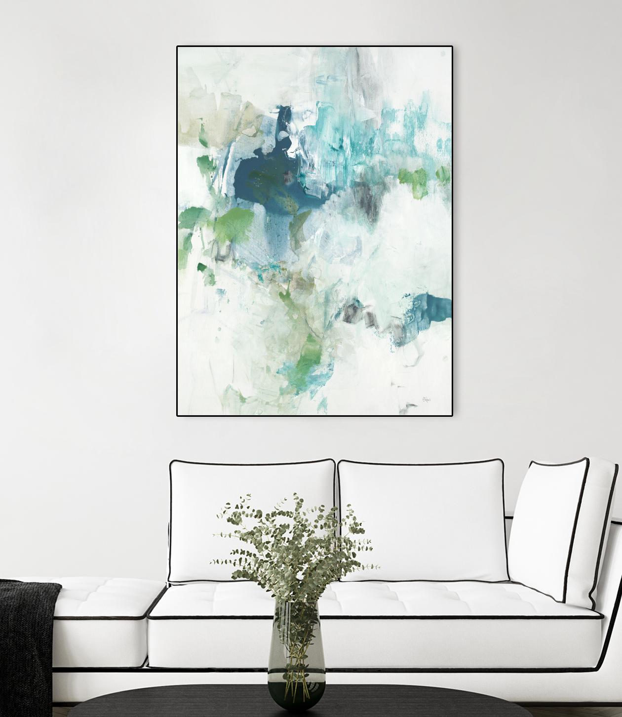 Splash II by Lisa Ridgers on GIANT ART - blue abstract