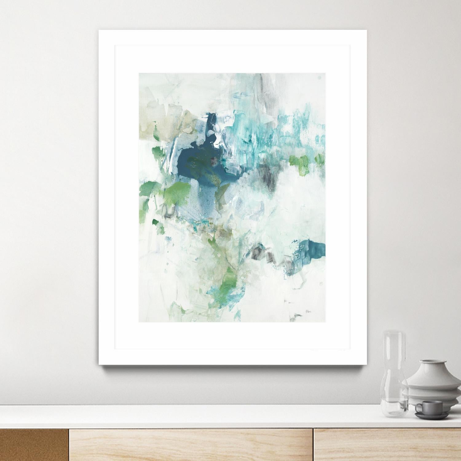 Splash II by Lisa Ridgers on GIANT ART - blue abstract