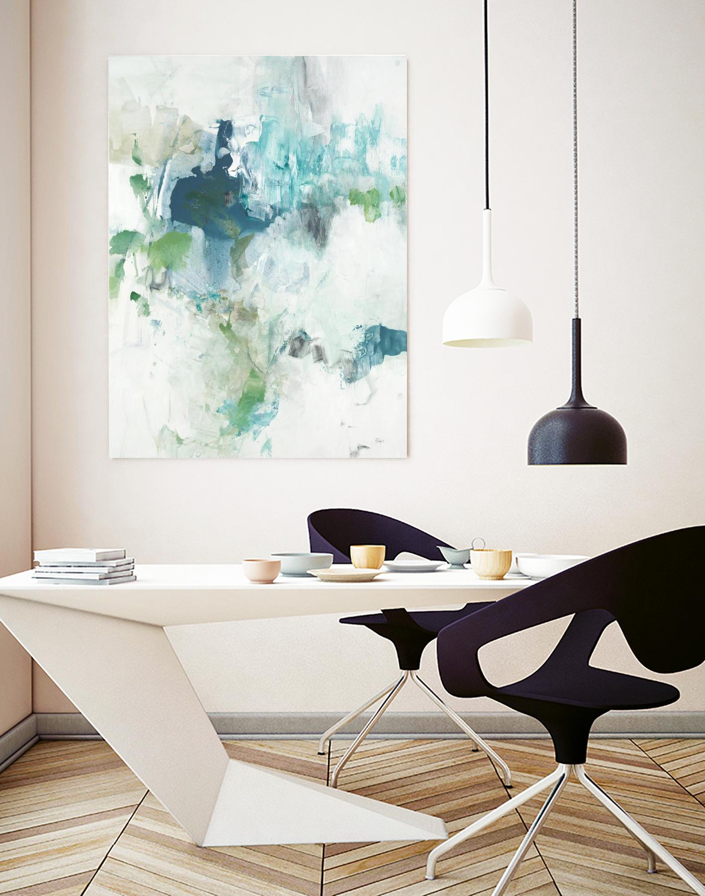 Splash II by Lisa Ridgers on GIANT ART - blue abstract