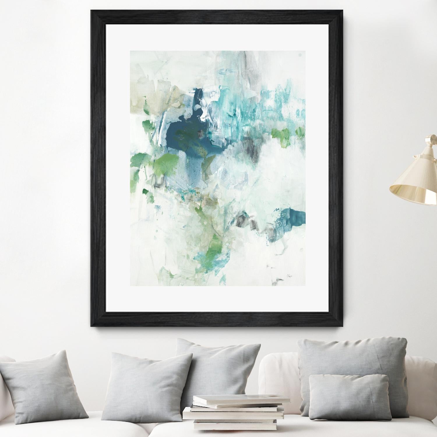 Splash II by Lisa Ridgers on GIANT ART - blue abstract