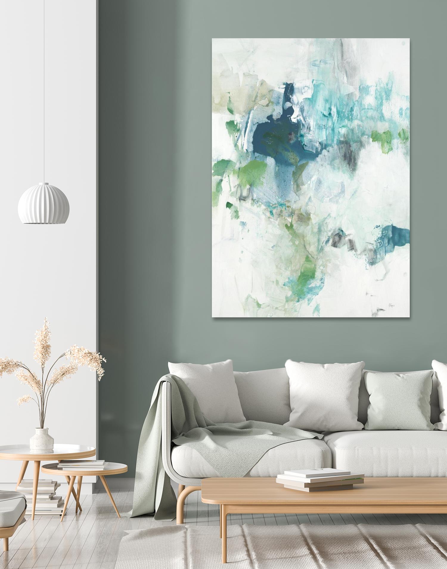 Splash II by Lisa Ridgers on GIANT ART - blue abstract