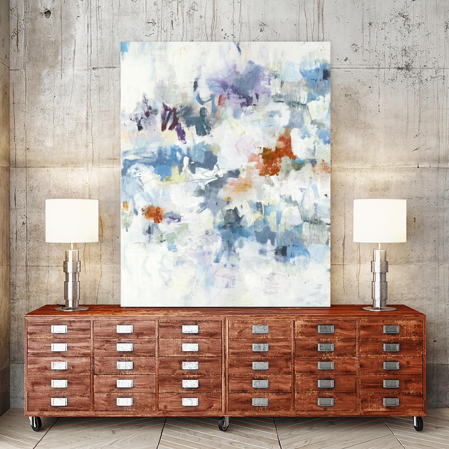 Colour Plays II by Lisa Ridgers on GIANT ART - reds abstract