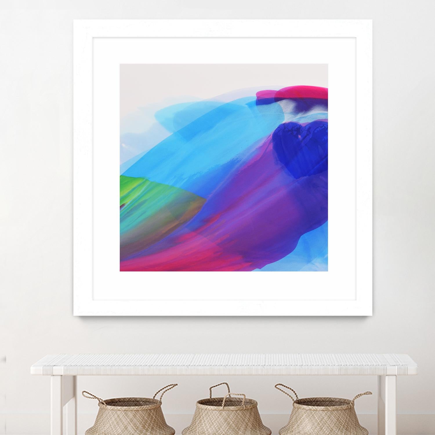 Spiritual Journey I by Linda Stelling on GIANT ART - blues, purples fluid abstracts