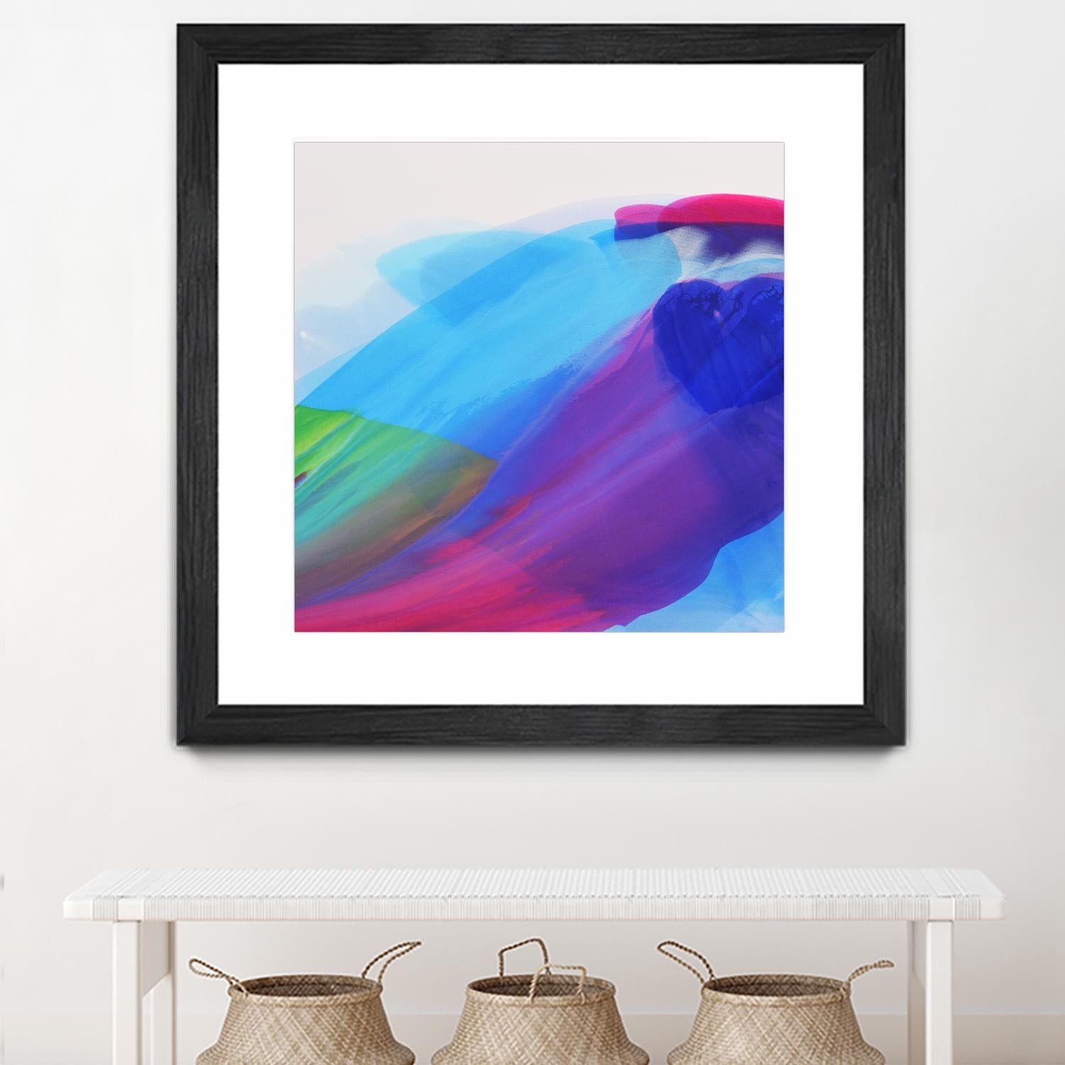 Spiritual Journey I by Linda Stelling on GIANT ART - blues, purples fluid abstracts