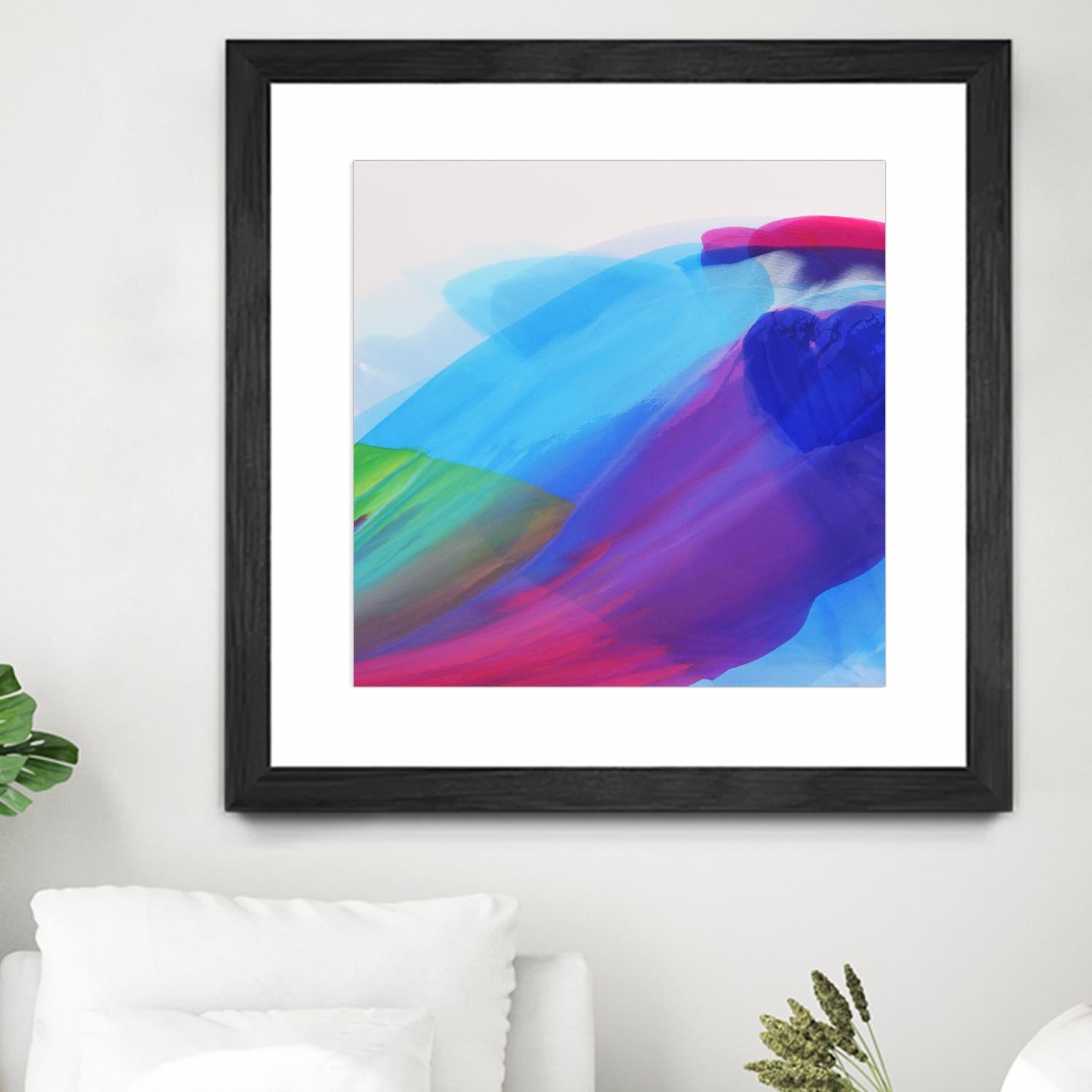 Spiritual Journey I by Linda Stelling on GIANT ART - blues, purples fluid abstracts