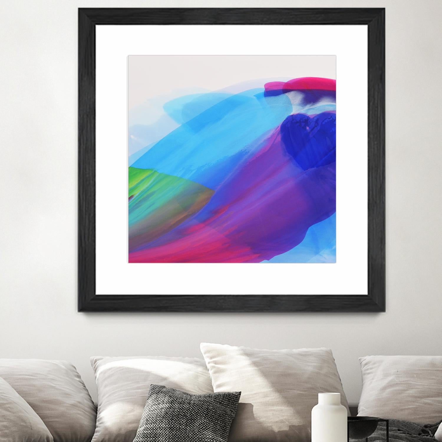 Spiritual Journey I by Linda Stelling on GIANT ART - blues, purples fluid abstracts