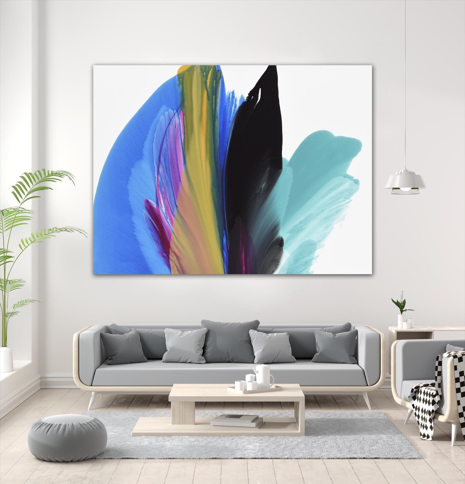 Infusion by Linda Stelling on GIANT ART - blues fluid abstracts