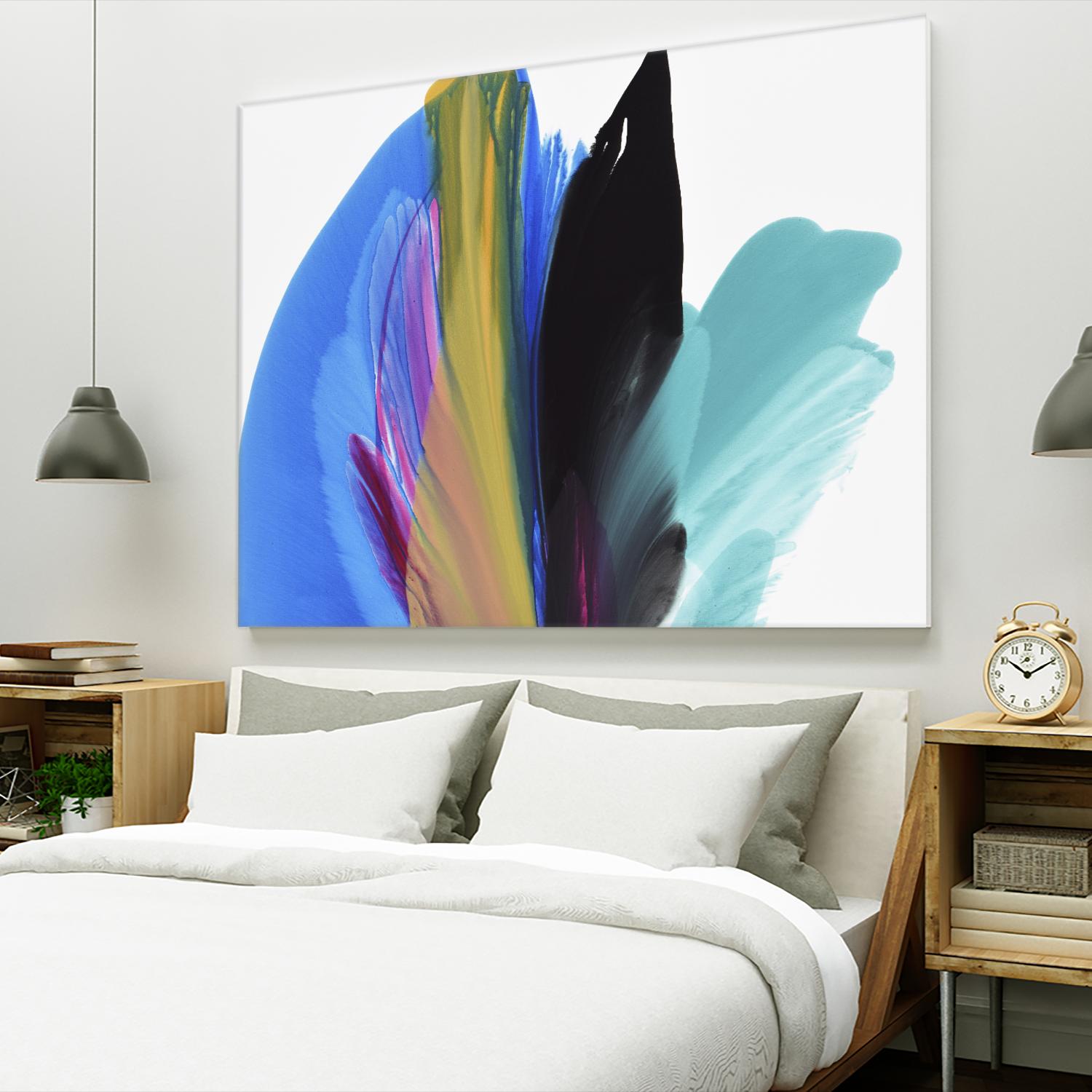 Infusion by Linda Stelling on GIANT ART - blues fluid abstracts