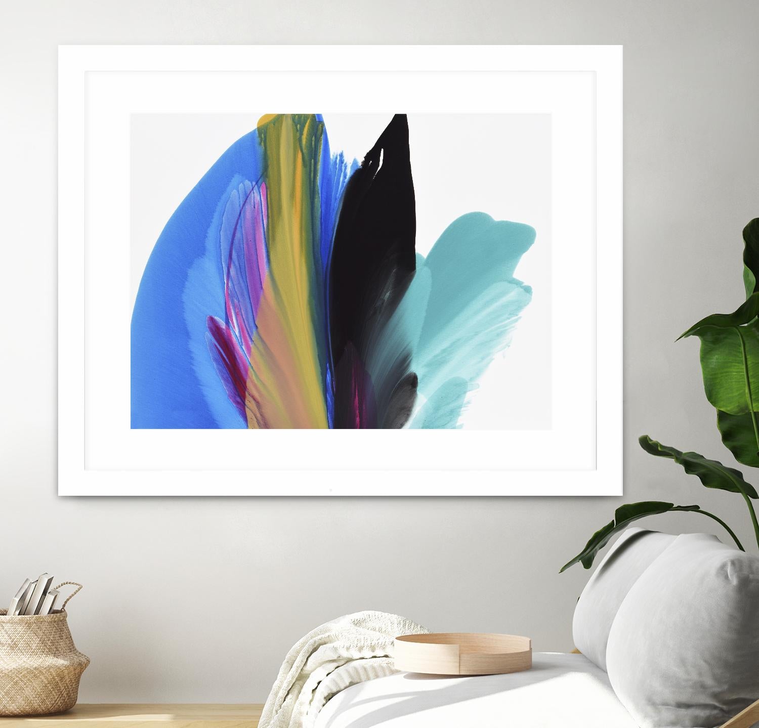 Infusion by Linda Stelling on GIANT ART - blues fluid abstracts