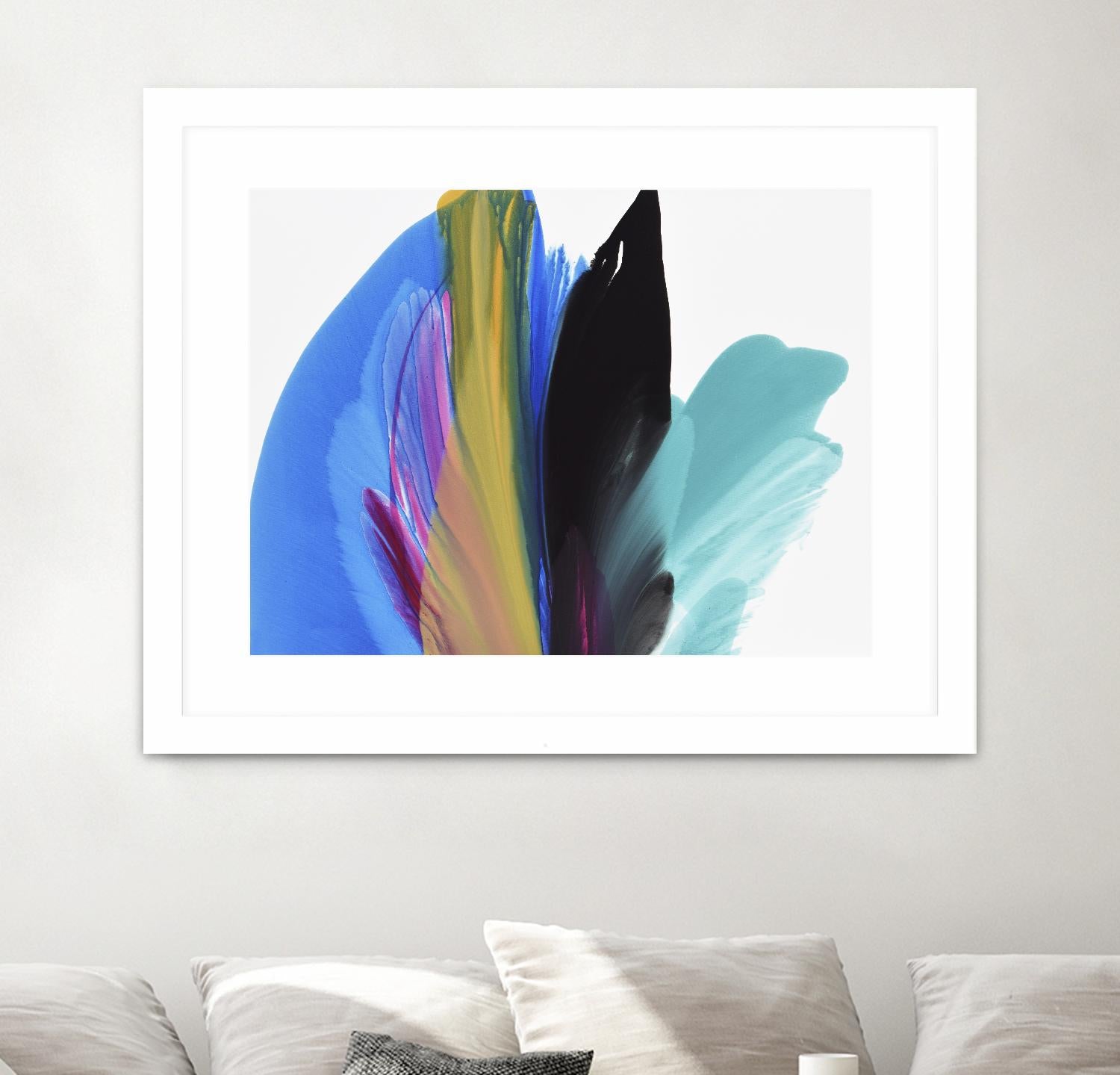 Infusion by Linda Stelling on GIANT ART - blues fluid abstracts