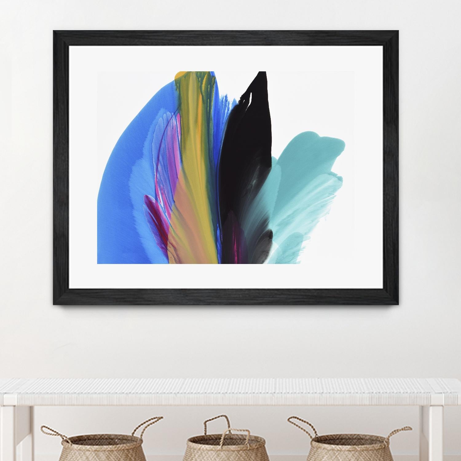 Infusion by Linda Stelling on GIANT ART - blues fluid abstracts